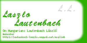 laszlo lautenbach business card